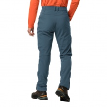 Jack Wolfskin Softshell Trousers Zenon for Winter Tours with Windproof Front Orion Blue Men